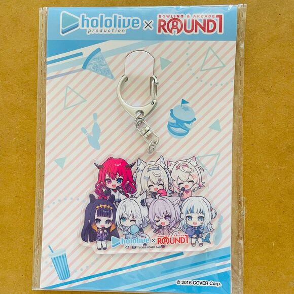 New HOLOLIVE X ROUND 1 Hololive Key chain Duo Set - Picture 4 of 5